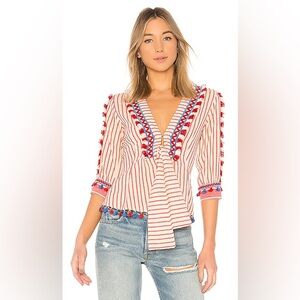 DODO BAR OR Skyler Shirt in Red Size Small